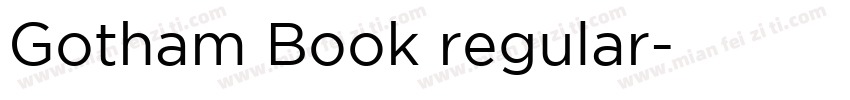Gotham Book regular字体转换